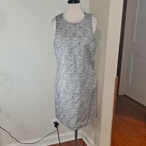 NWOT 4C 4.COLLECTIVE BLACK AND WHITE HEAVY WEIGHT FULLY LINED DRESS